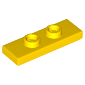 plaat 1x3 met 2 studs yellow